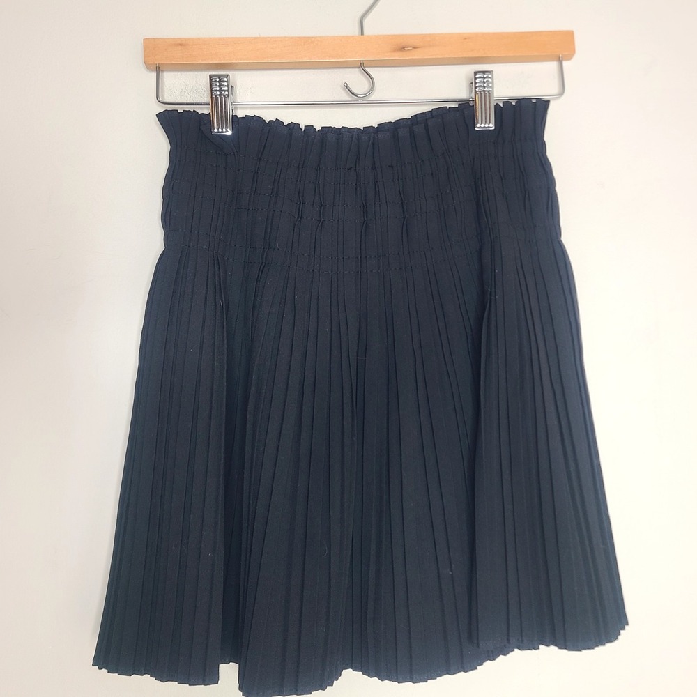 Zara Black Pleated Mini Skirt Skort Preppy Academia Office Siren Size XS - Picture 4 of 6